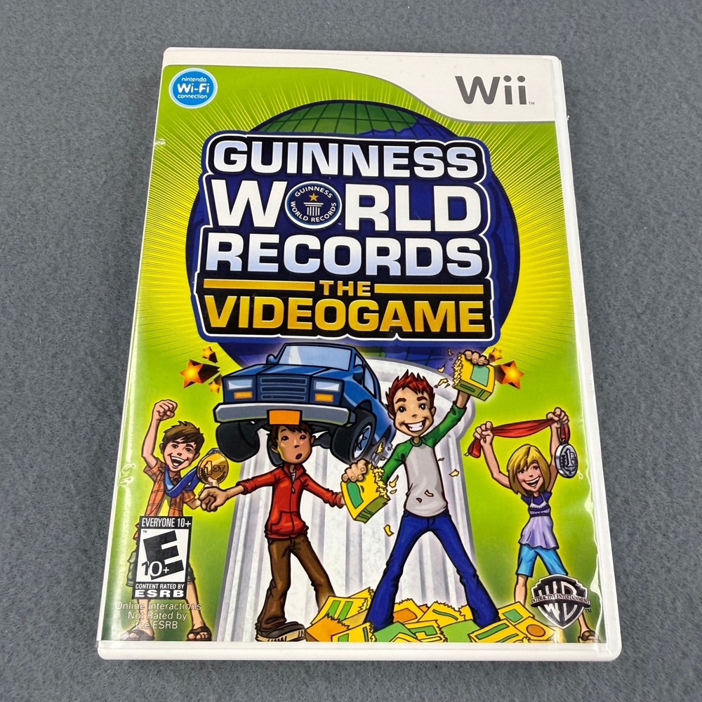 Warner Bros Guinness World Records‎ The Videogame Wii NTSC White CIB Complete